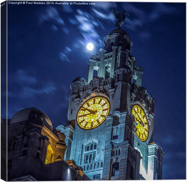 Top of the Liver Building Canvas Print by Paul Madden