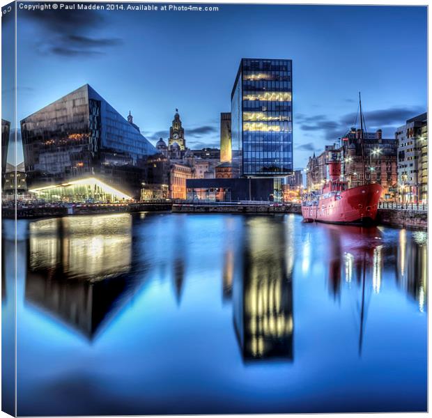Canning Dock Liverpool - HDR Canvas Print by Paul Madden