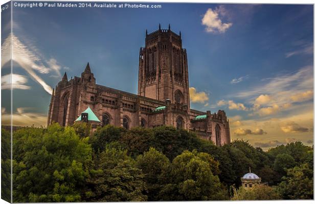 Liverpool Anglican Cathedral Canvas Print by Paul Madden
