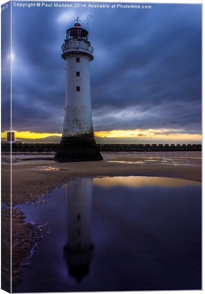 Perch Rock Lighthouse Canvas Print by Paul Madden