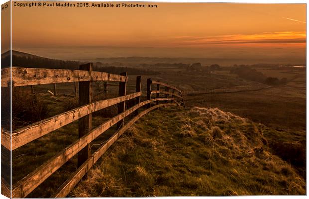 Rivington Pike at sunset Canvas Print by Paul Madden