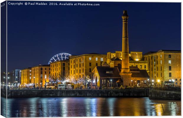 Liverpool docklands Canvas Print by Paul Madden