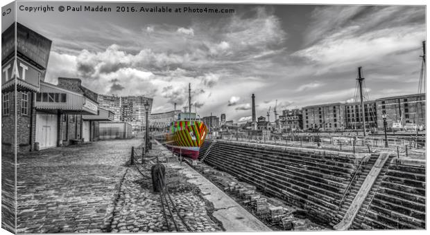 The Dazzle Ship Canvas Print by Paul Madden