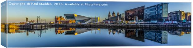 Canning Dock panorama Canvas Print by Paul Madden
