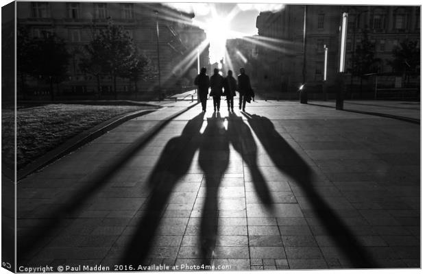 Shadows of the Beatles Canvas Print by Paul Madden