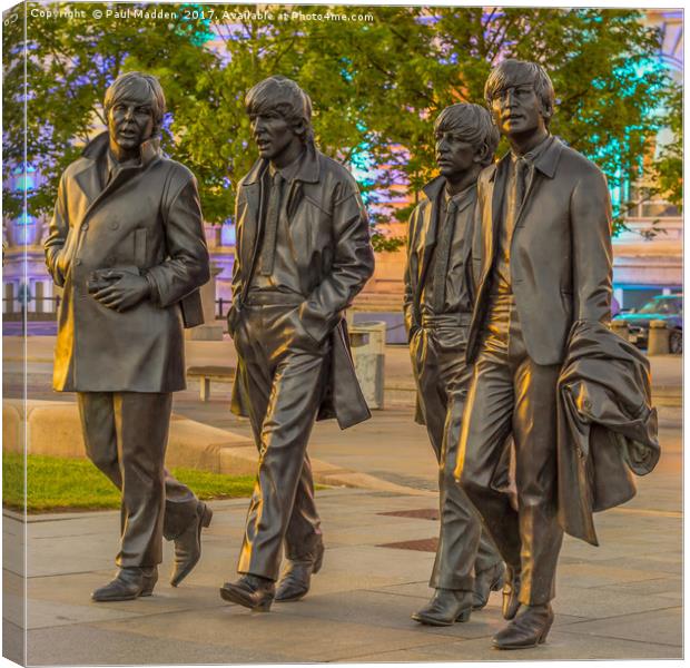 A walk with the Beatles Canvas Print by Paul Madden