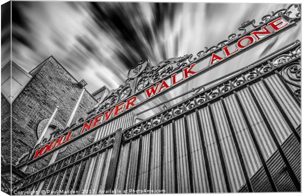 The Shankly Gates - Anfield Canvas Print by Paul Madden