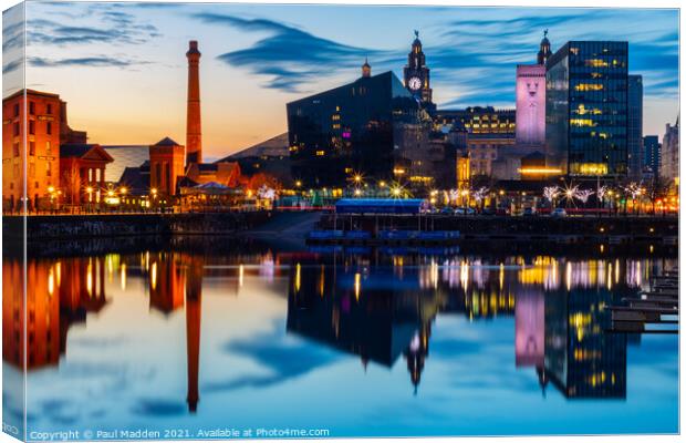 The Salthouse Dock Canvas Print by Paul Madden