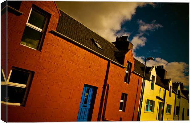 Street in Shetland Canvas Print by Timothy Large