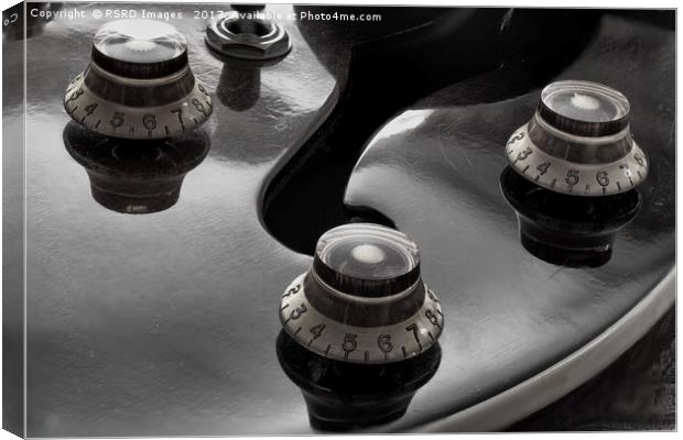 Guitar Controls Canvas Print by RSRD Images 