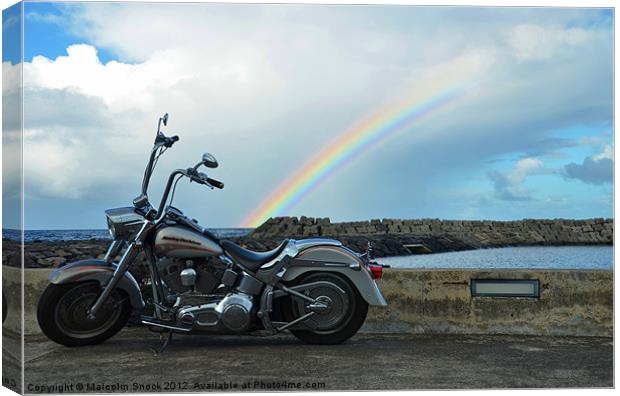 End of the rainbow Canvas Print by Malcolm Snook