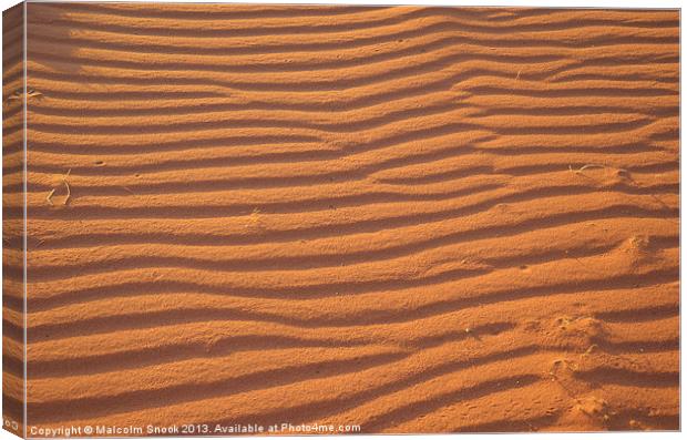 Desert Sands Canvas Print by Malcolm Snook