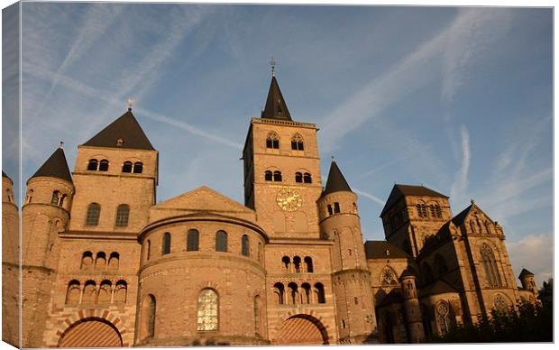  The High Cathedral of Saint Peter in Trier Canvas Print by Malcolm Snook