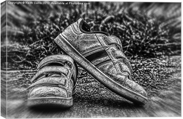 Tired Trainers Canvas Print by Keith Cullis