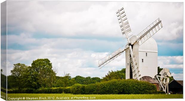 Aythorpe Roding Windmill Canvas Print by Stephen Birch
