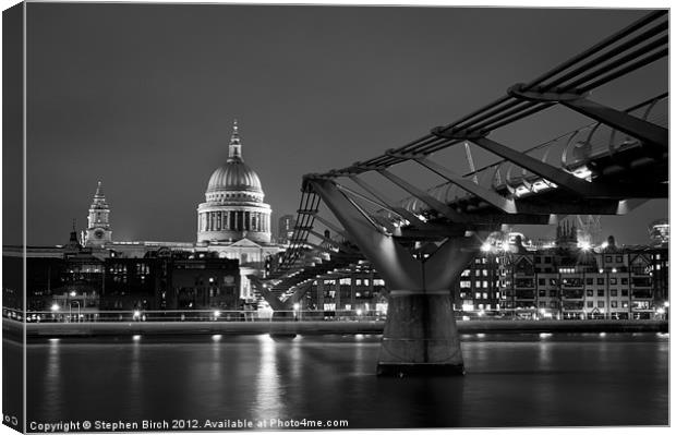 Across the Thames Canvas Print by Stephen Birch