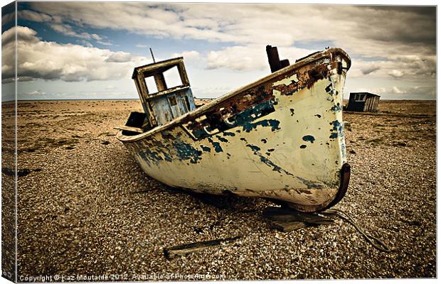 Derelict Fishing Boat Canvas Print by Kaz Moutarde