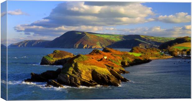 Watermouth Cove, North Devon Canvas Print by Darren Galpin