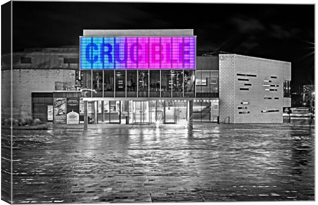 Crucible Theatre, Sheffield Canvas Print by Darren Galpin