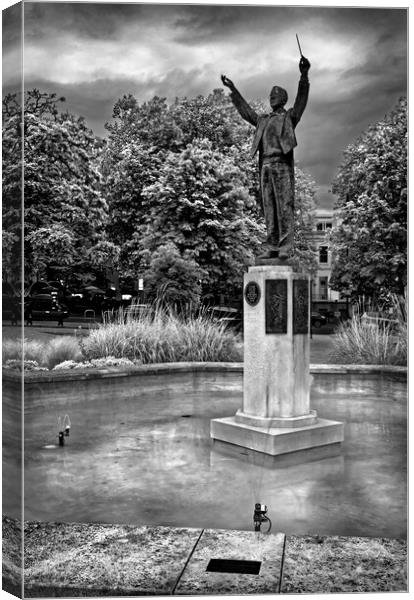 Gustav Holst Statue, Cheltenham Canvas Print by Darren Galpin