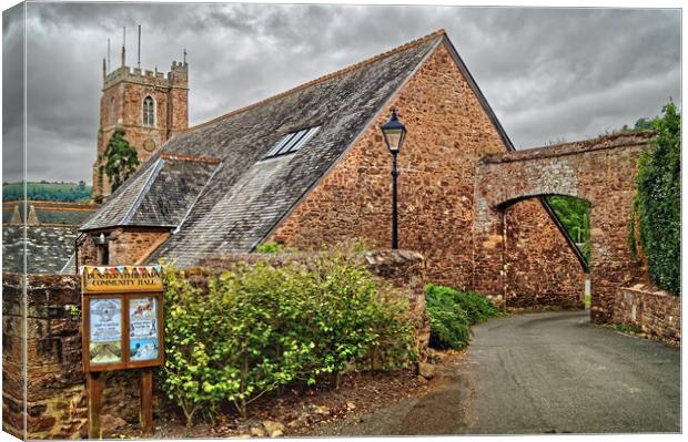 Church of St George & Tithe Barn, Dunster Canvas Print by Darren Galpin