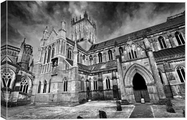 Wells Cathedral  Canvas Print by Darren Galpin