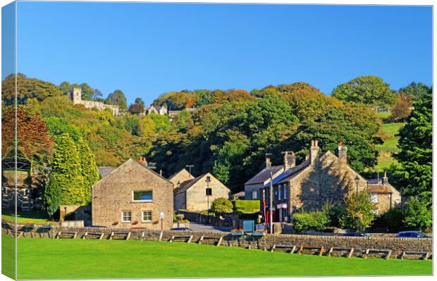 Bradfield Village & Church Canvas Print by Darren Galpin