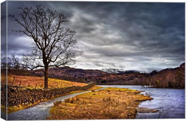 Rydal Water Canvas Print by Darren Galpin