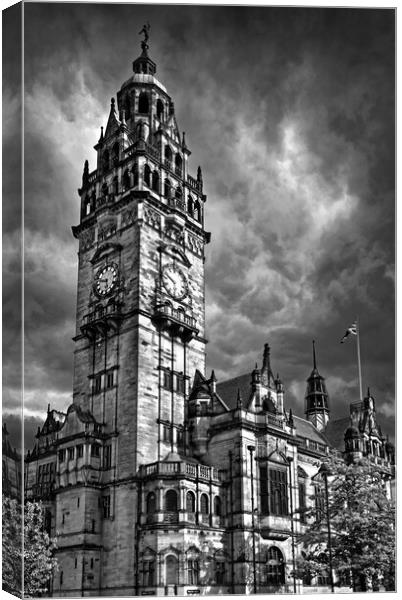 Sheffield Town Hall Canvas Print by Darren Galpin