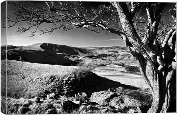 Mam Tor from above Cave Dale Canvas Print by Darren Galpin