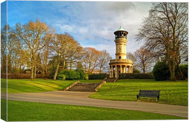 Locke Park Tower Barnsley  Canvas Print by Darren Galpin