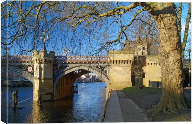 Skeldergate Bridge, York Canvas Print by Darren Galpin