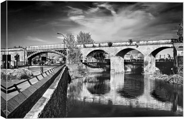 Norfolk Bridge and River Don  Canvas Print by Darren Galpin