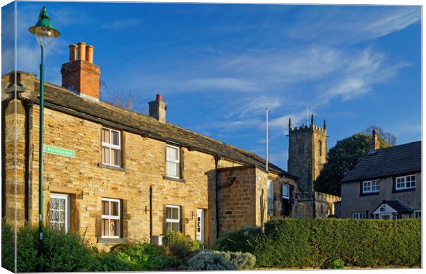 Cawthorne Village & Parish Church  Canvas Print by Darren Galpin