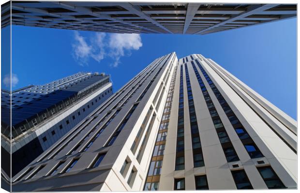 Leeds Skyscrapers Canvas Print by Darren Galpin