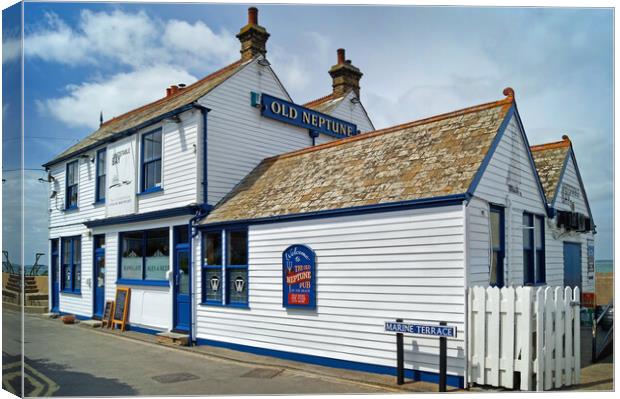 Old Neptune Pub, Whitstable Canvas Print by Darren Galpin