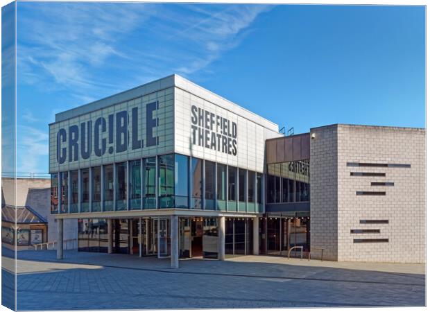 Crucible Theatre, Sheffield Canvas Print by Darren Galpin