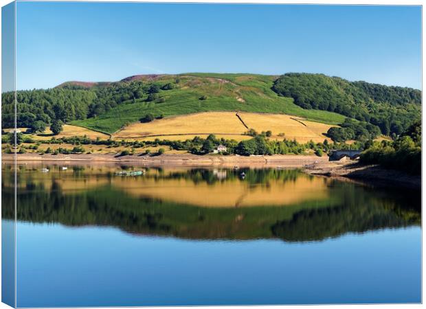 Ladybower Reflections Canvas Print by Darren Galpin