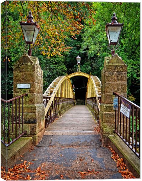 Jubilee Bridge, Matlock Bath Canvas Print by Darren Galpin