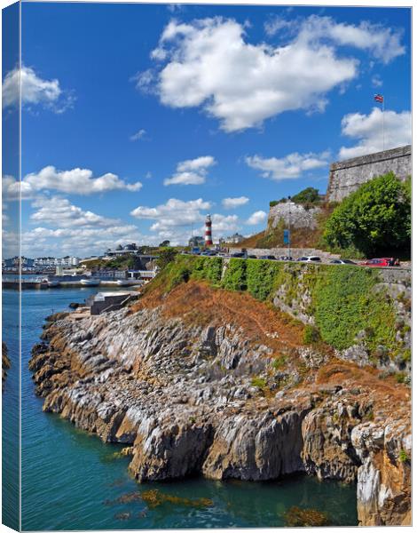 Plymouth Waterfront  Canvas Print by Darren Galpin