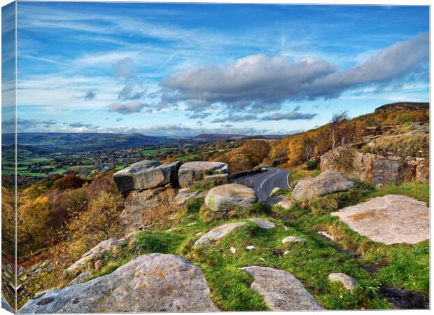 Surprise View, Derbyshire, Peak District Canvas Print by Darren Galpin