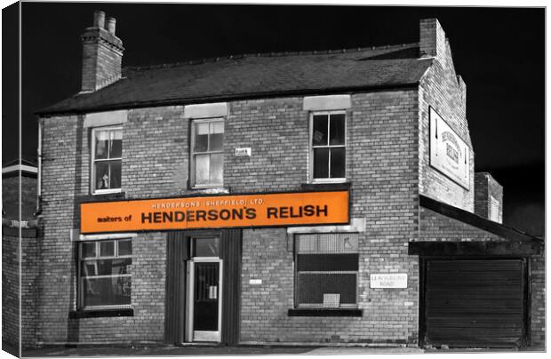 Hendersons Relish Building Canvas Print by Darren Galpin
