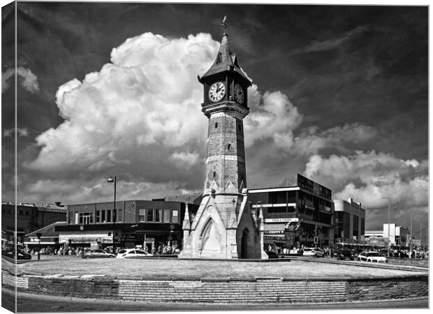 Skegness Clock Tower Canvas Print by Darren Galpin