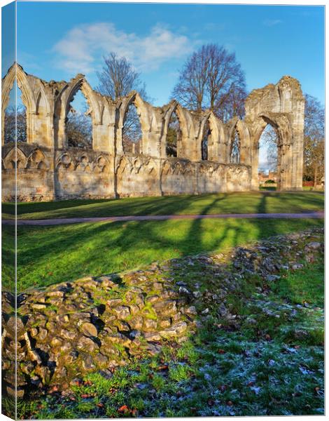 St Mary's Abbey, York Canvas Print by Darren Galpin