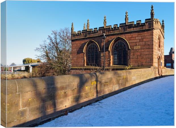 Chapel on the Bridge, Rotherham  Canvas Print by Darren Galpin