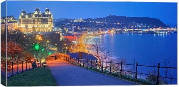 Scarborough South Bay Panorama Canvas Print by Darren Galpin