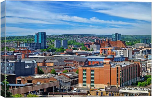 View across Moorfoot, Sheffield Canvas Print by Darren Galpin