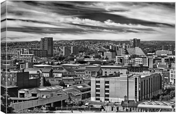 View across Moorfoot, Sheffield Canvas Print by Darren Galpin