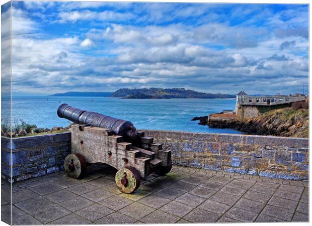 Cannon Lookout, Plymouth Hoe Canvas Print by Darren Galpin
