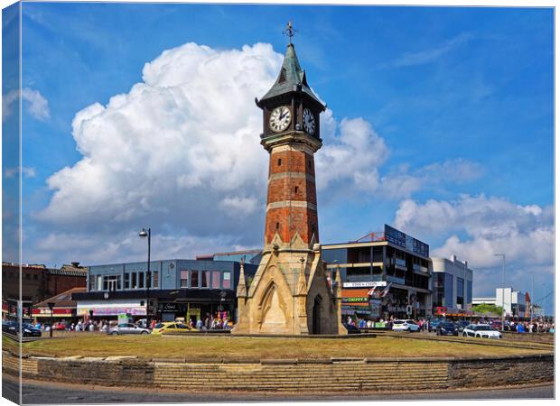 Skegness Clock Tower Canvas Print by Darren Galpin